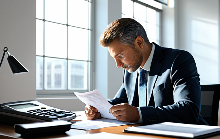 Financial Recovery**

A determined individual in professional attire, reviewing financial documents at a clean desk, calculator nearby, sunlight streaming through a window symbolizing hope, fully clothed, appropriate content, safe for work, perfect anatomy, natural proportions, professional, modest, office setting.

**